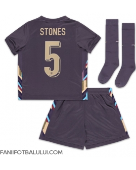 Anglia John Stones #5 Echipament de Fotbal Replică European 2024 Copii Deplasare (+ Șorturi)